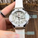 Hublot Big Bang Limited Editions Replica Watch - White Dial White Ceramic Bezel 44MM